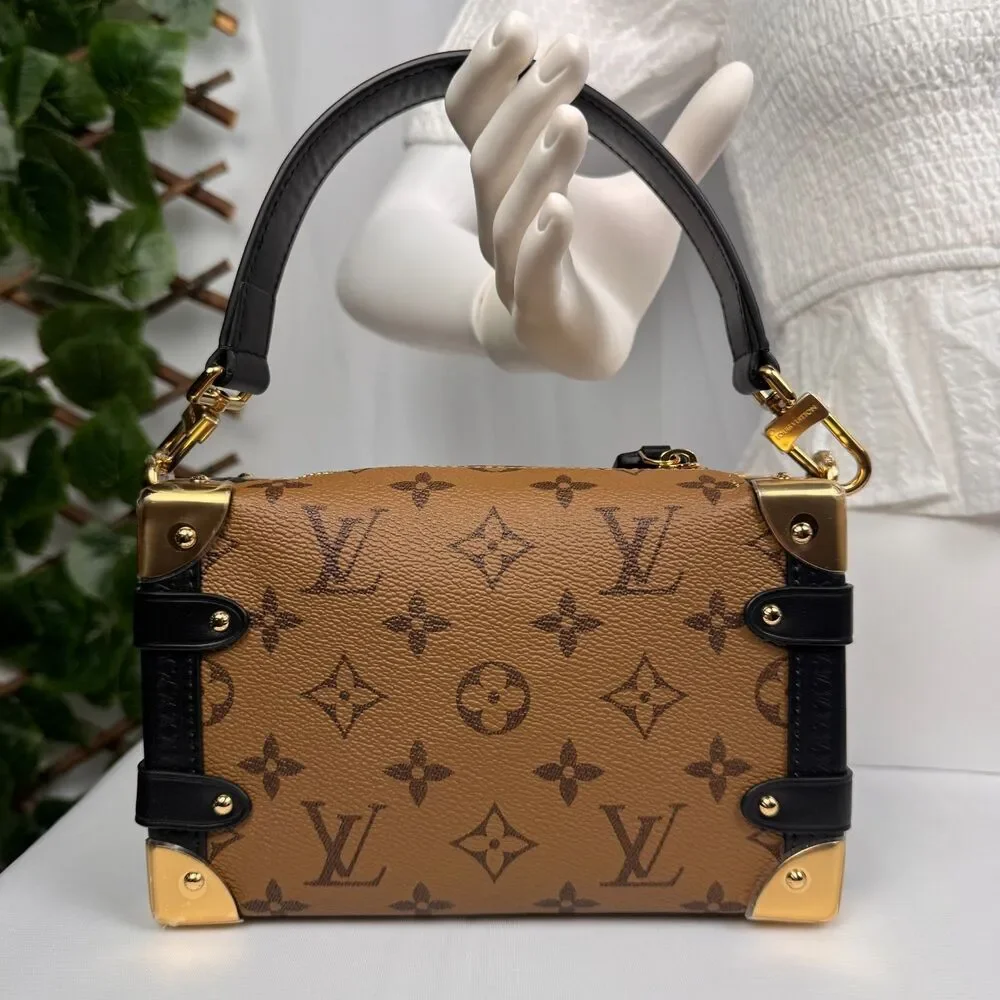 Louis Vuitton Side Trunk Handbag Reverse Monogram Canvas PM - Picture 5 of 11